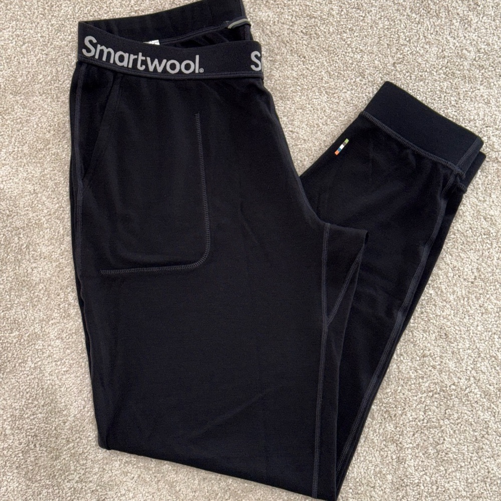 Smartwool Women’s Classic Thermal Merino Jogger Bottom, Black, NWOT
